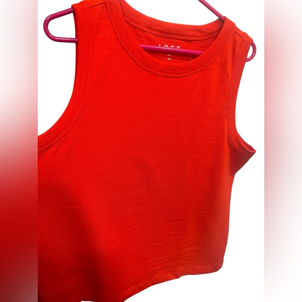 NWT - Loft - Harbor Tank Top - Red - XL - 100% Cotton - Picture 3 of 8